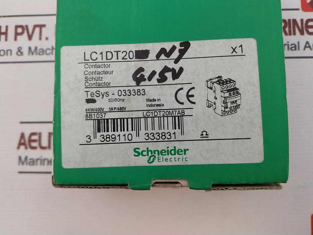 Schneider Electric Lc1Dt20N7 Contactor