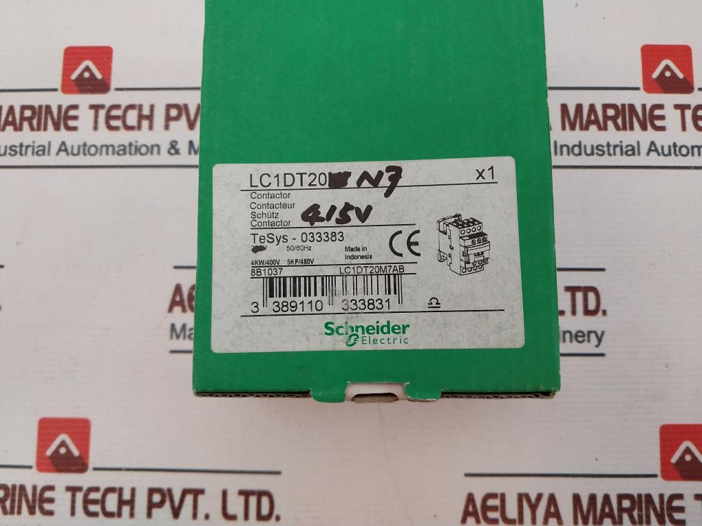 Schneider Electric Lc1Dt20N7 Contactor