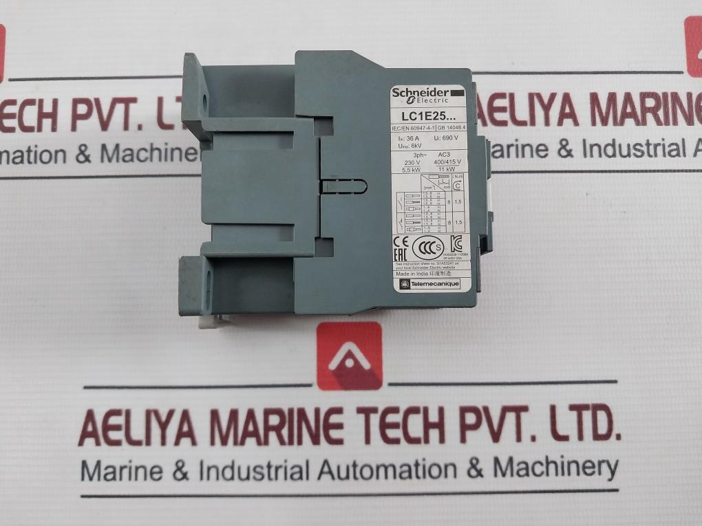 Schneider Electric Lc1E2510 Contactor Easypact Tvs Lc1E25 220V 50Hz