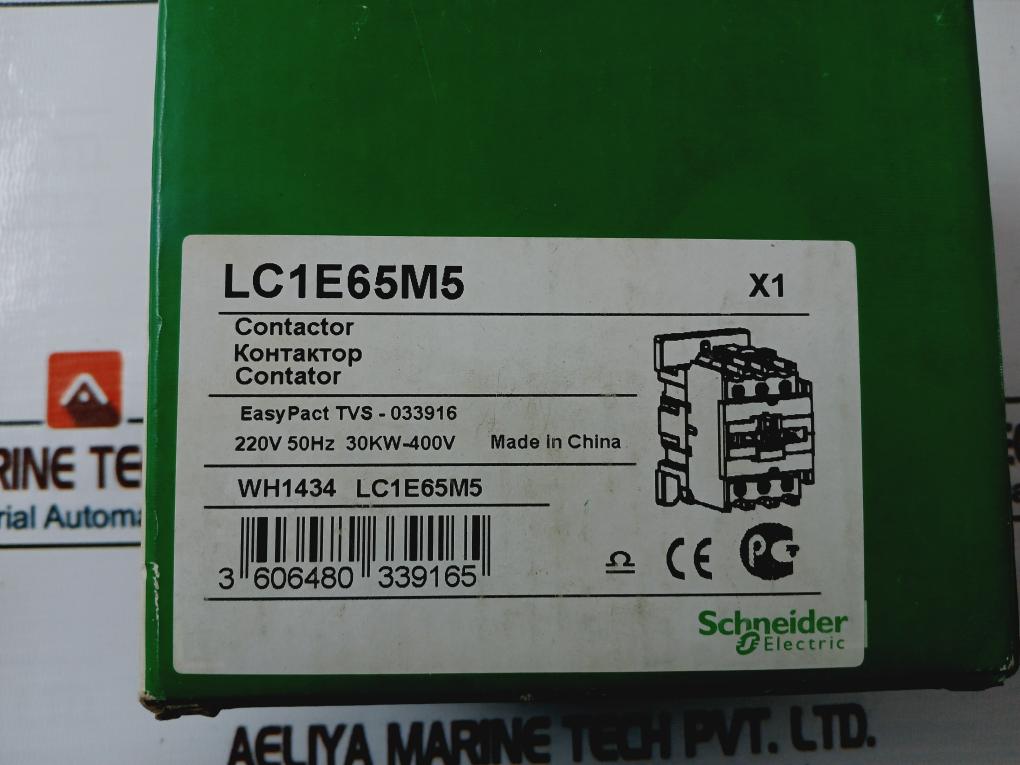 Schneider Electric Lc1E65M5 Easypact Contactor 690V