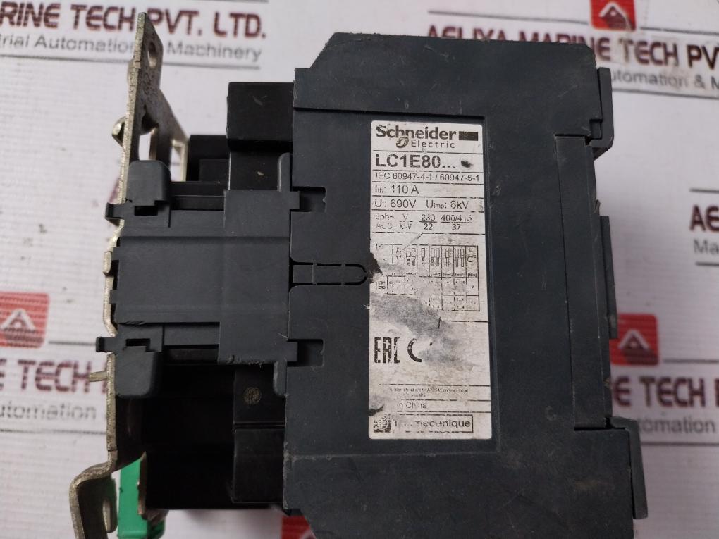 Schneider Electric Lc1e80 High Power Relay AC Contactor 110a 690v
