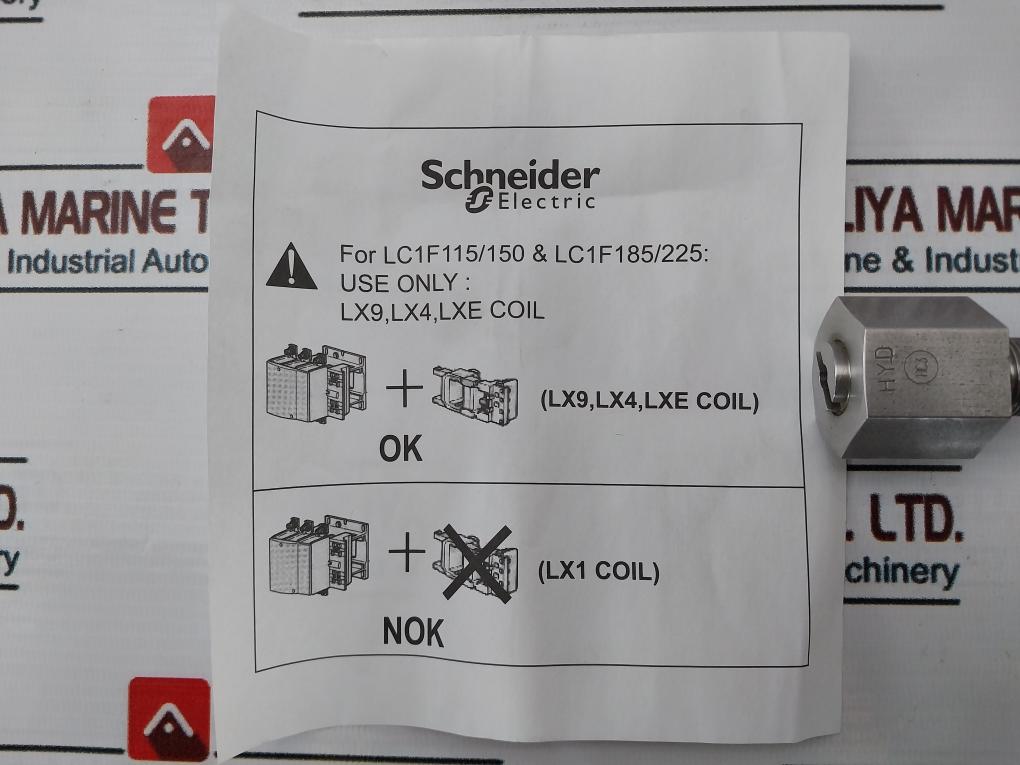 Schneider Electric Lc1F185 Screw Kit For 3 Pole Contactors
