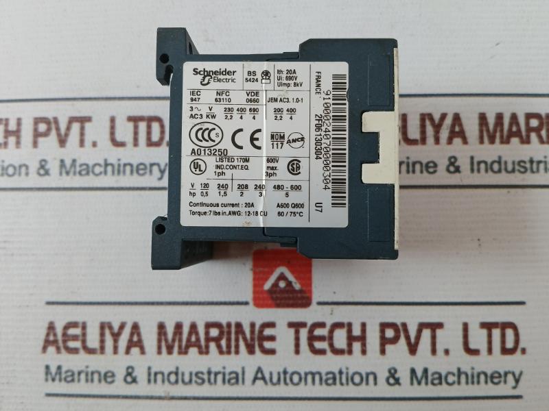 Schneider Electric Lc1K09 Telemecanique Miniature Contactor 230/240V