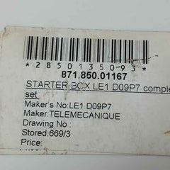 Schneider Electric Le1D09P7 3 Phase Enclosed Direct-on-line (Dol) Starter