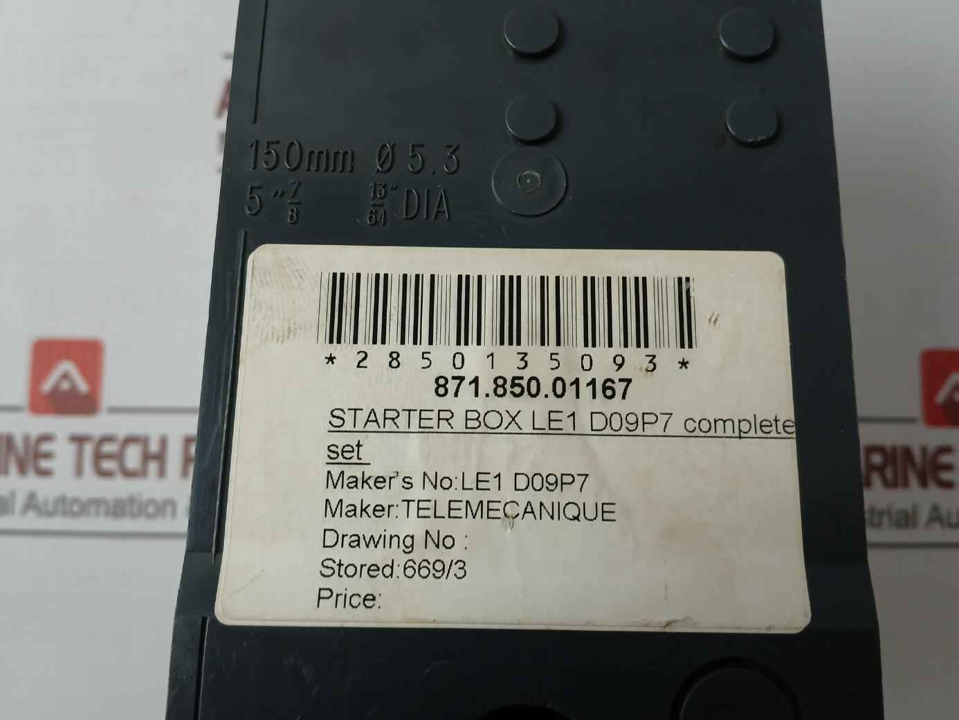 Schneider Electric Le1D09P7 3 Phase Enclosed Direct-on-line (Dol) Starter