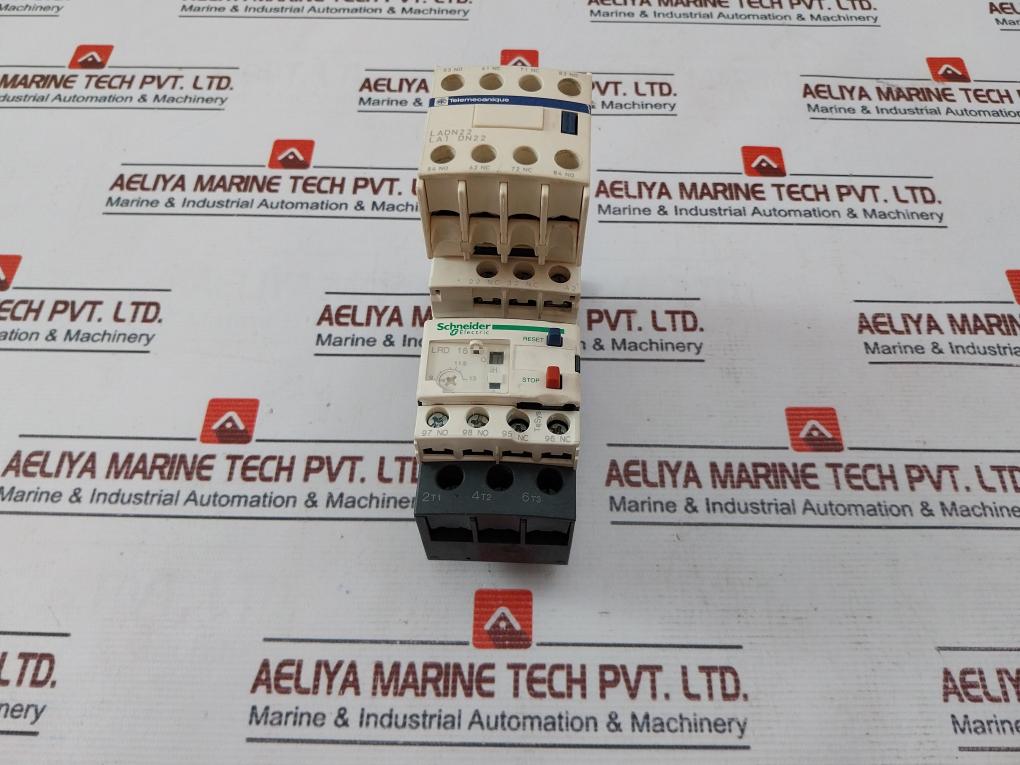 Schneider Electric Lrd16 Thermal Overload Relay With Contactor La1 Dn22 / Cad 32