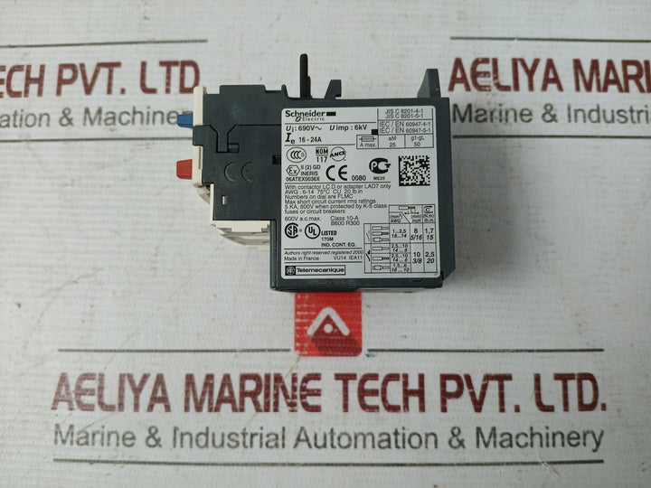 Schneider Electric Lrd 22 Thermal Overload Relay Awg.6-14 75C Cu 20 Lb. In