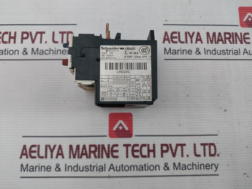 Schneider Electric Lrd 22 Thermal Overload Relay 16-24A