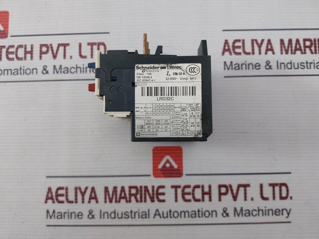 Schneider Electric Lrd32 Thermal Overload Relay Uimp 6Kv Ie 23-32A