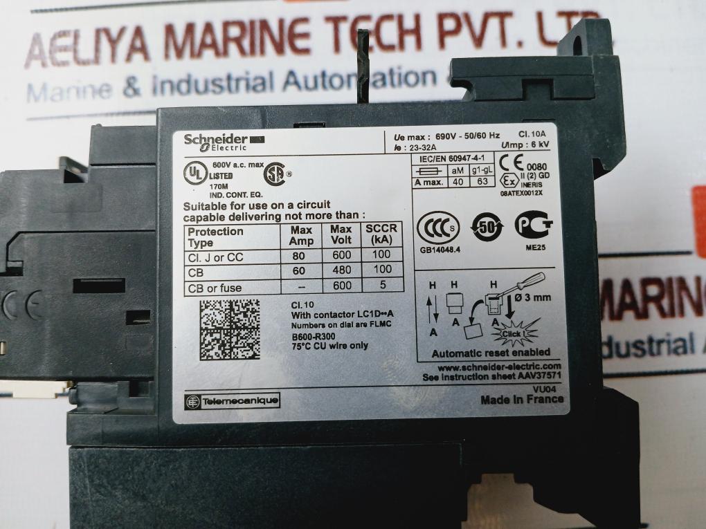 Schneider Electric Lrd332 Thermal Overload Relay 23-32A 50/60Hz