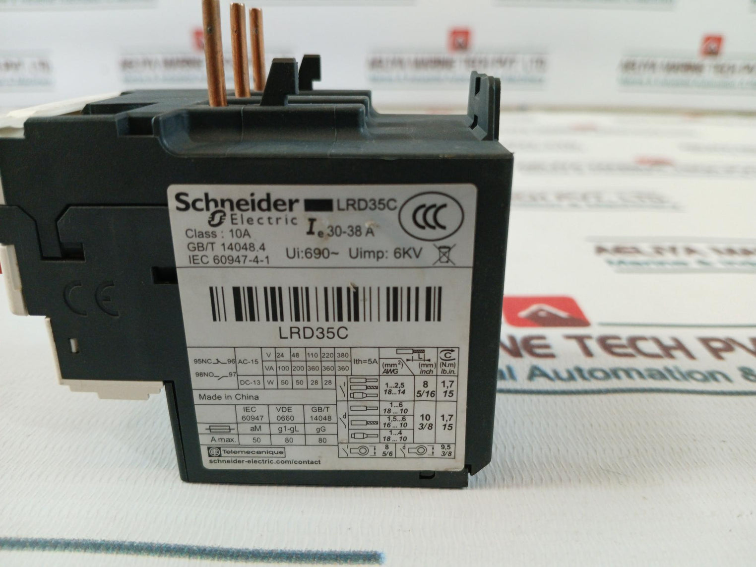 Schneider Electric Lrd35C Thermal Overload Relay 10A