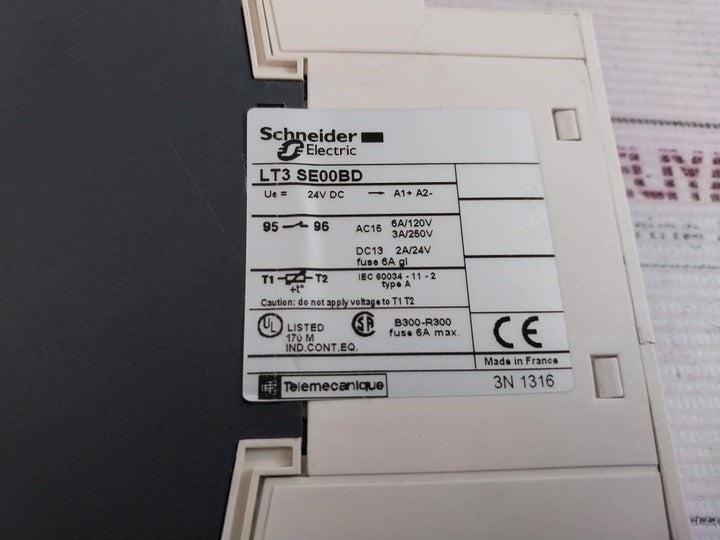 Schneider Electric Lt3Se00Bd Thermistor Protection Relay Dc13 2A/24V