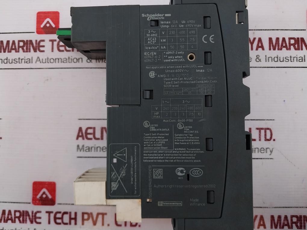 Schneider Electric Lub12 Power Base 690V Max