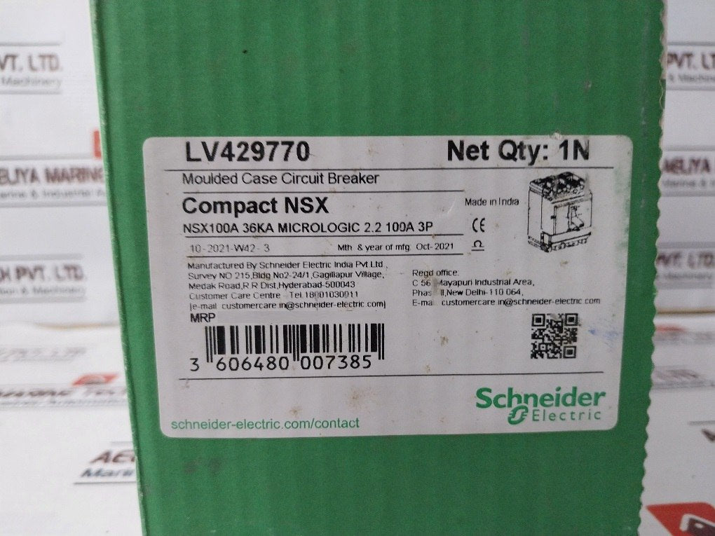 Schneider Electric LV429770 Moulded Case Circuit Breaker