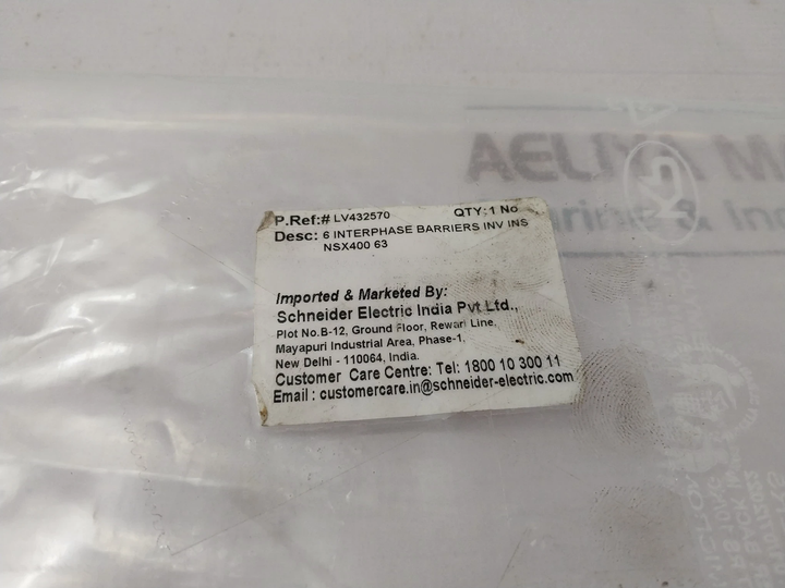 Schneider Electric Lv432570 6 Interphase Barrier Set Inv Ins Nsx400 63