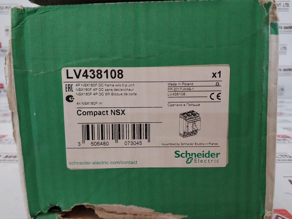 Schneider Electric Lv438108 Circuit Breaker 750V