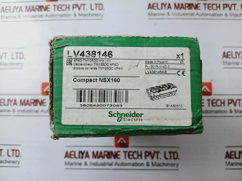 Schneider Electric Lv438146 Thermal Magnetic 125 A Rating 88/125A S1A50510