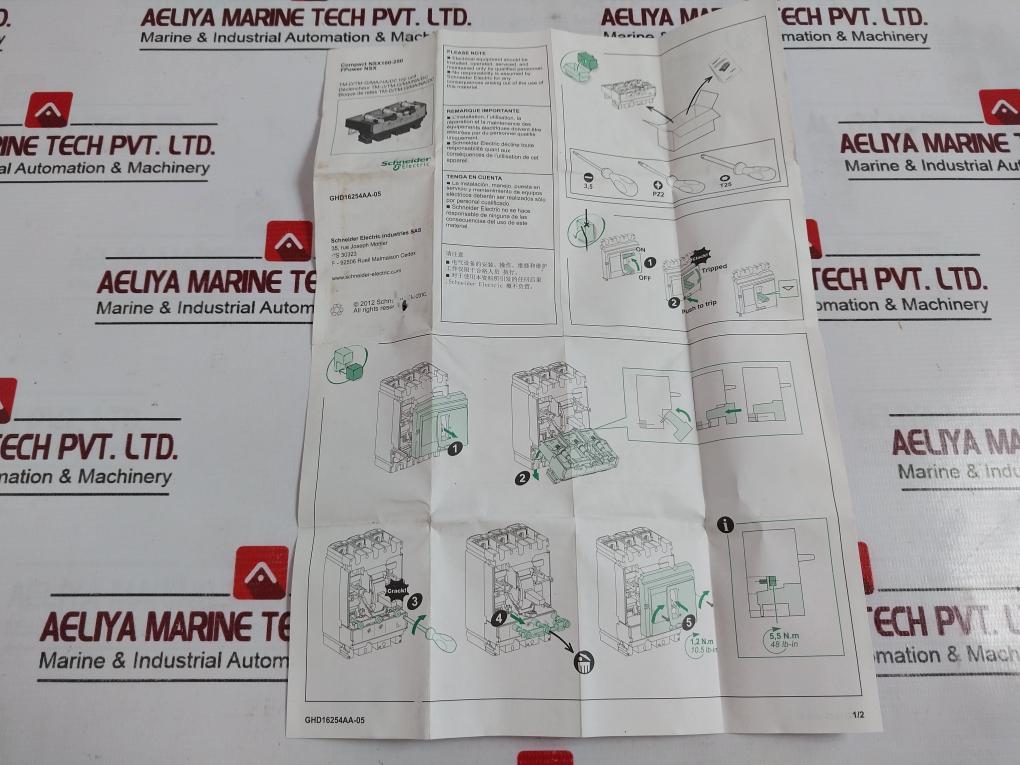 Schneider Electric Lv438146 Trip Unit Compact Nsx100-250 125A/40C