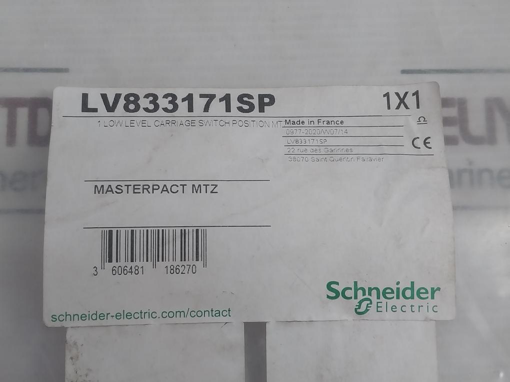 Position Contact Low Level For Mtz D/O Lv833171Sp Ce/Cd/Ct Schneider