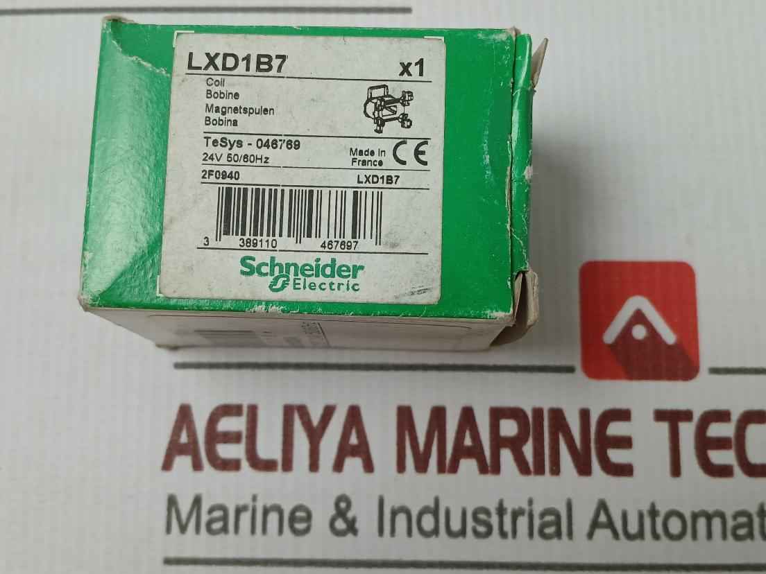 Schneider Electric Lxd1B7 Contactor Coil 24Vac 50/60Hz