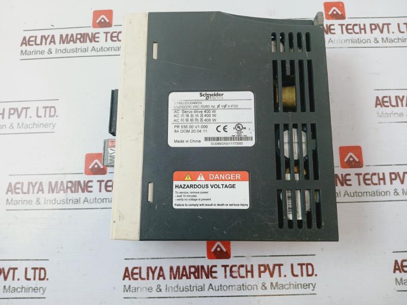 Schneider Electric Lxm23Du04M3X Ac Servo Drive 400W V1.006 Du04M3Xw11170565