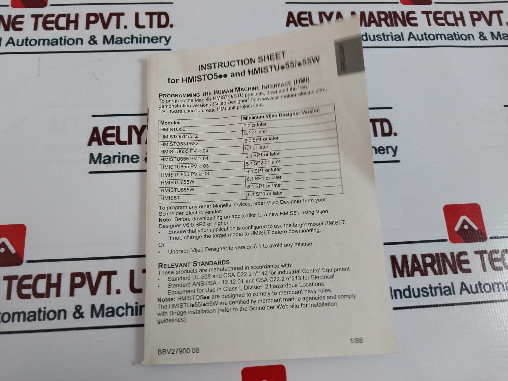 Schneider Electric Magelis Hmisto512 Touch Panel Screen 3.4”