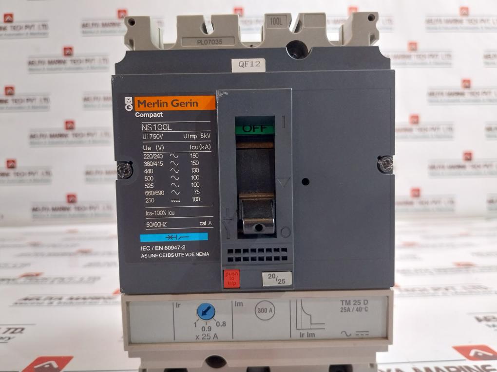 Schneider Electric/Merlin Gerin Ns100L Compact Circuit Breaker 50/60 Hz