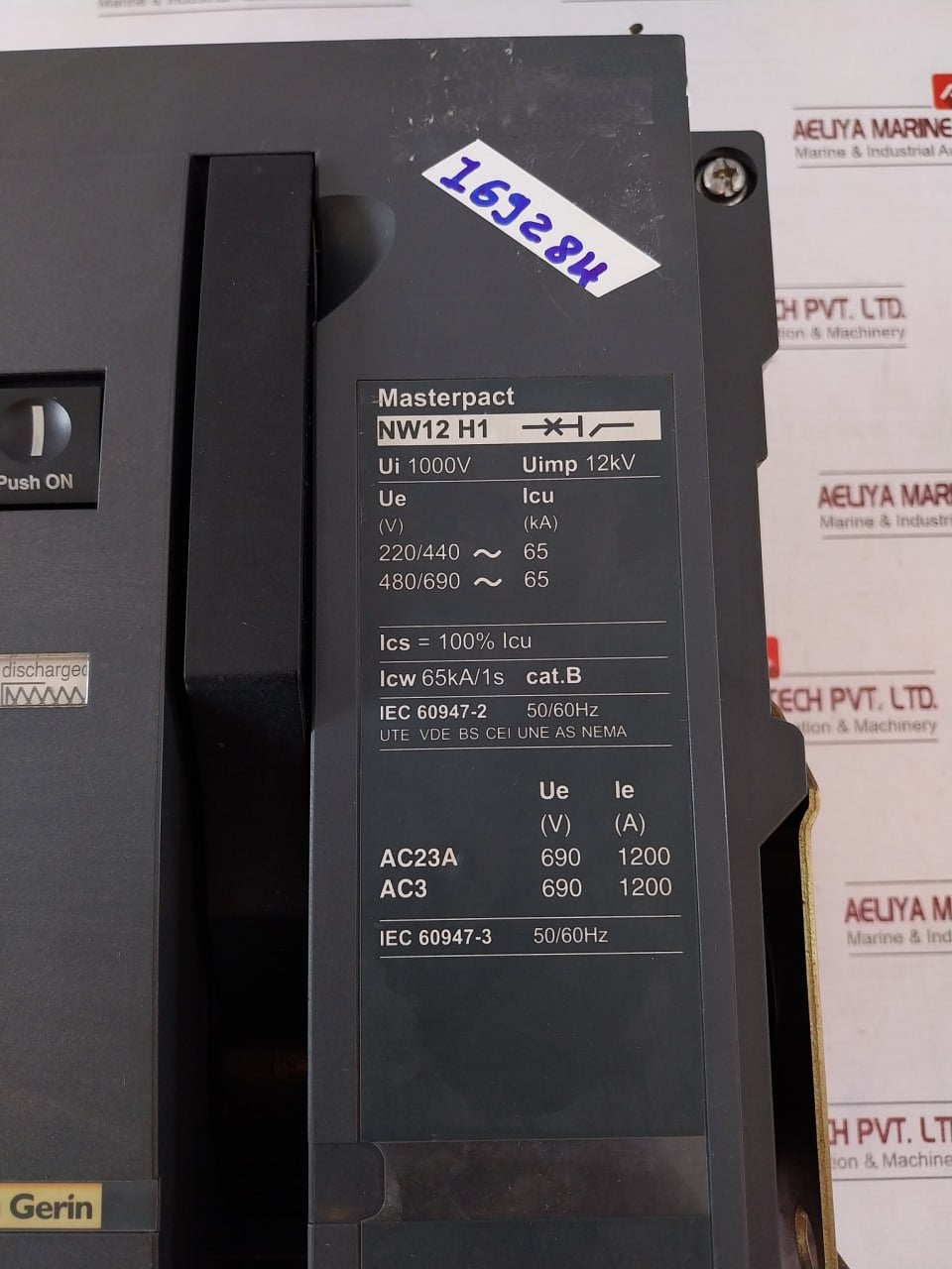 Schneider Electric Merlin Gerin Nw12 H1 Circuit Breaker Iec 60947-3 50/60Hz