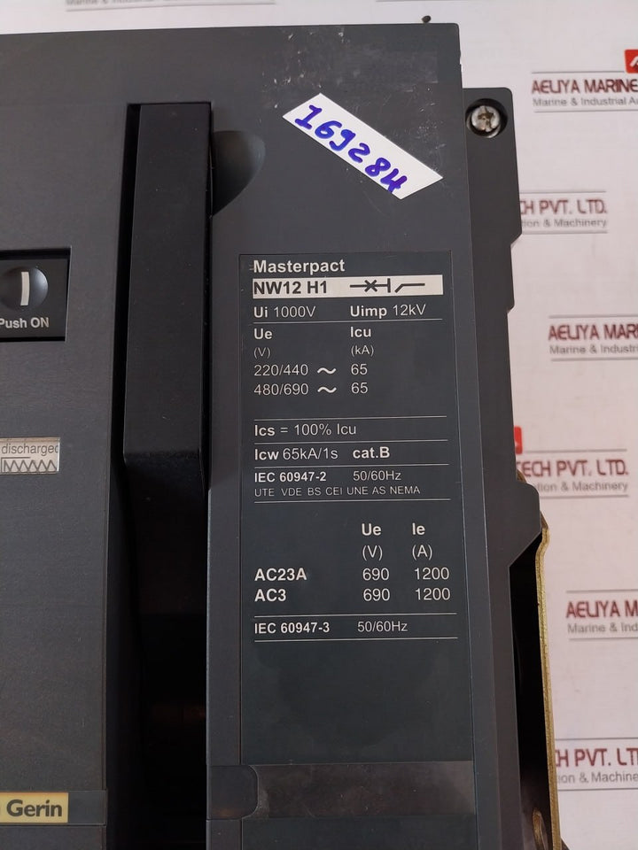 Schneider Electric Merlin Gerin Nw12 H1 Circuit Breaker Iec 60947-3 50/60Hz