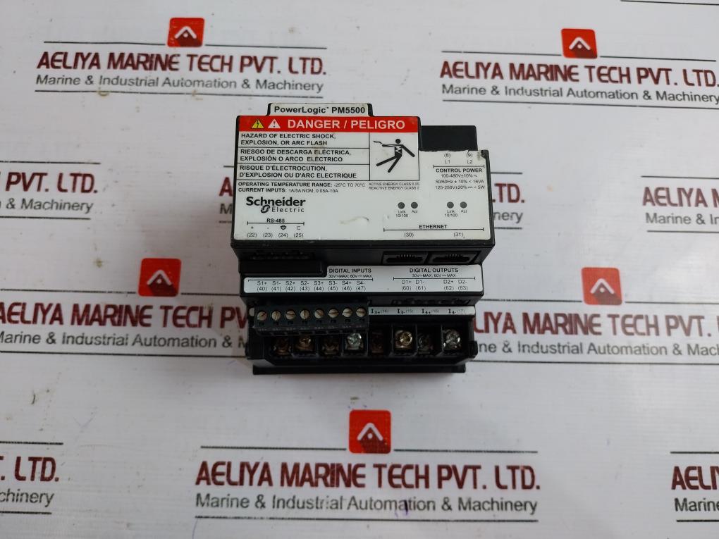 Schneider Electric Metsepm5560 2 Ethernet Power Logic Pm5500 Power Meter