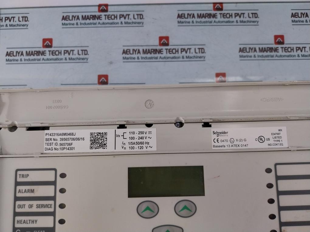 Schneider Electric Micom P143 Overcurrent Protection Relay 1/5A 100-240V~