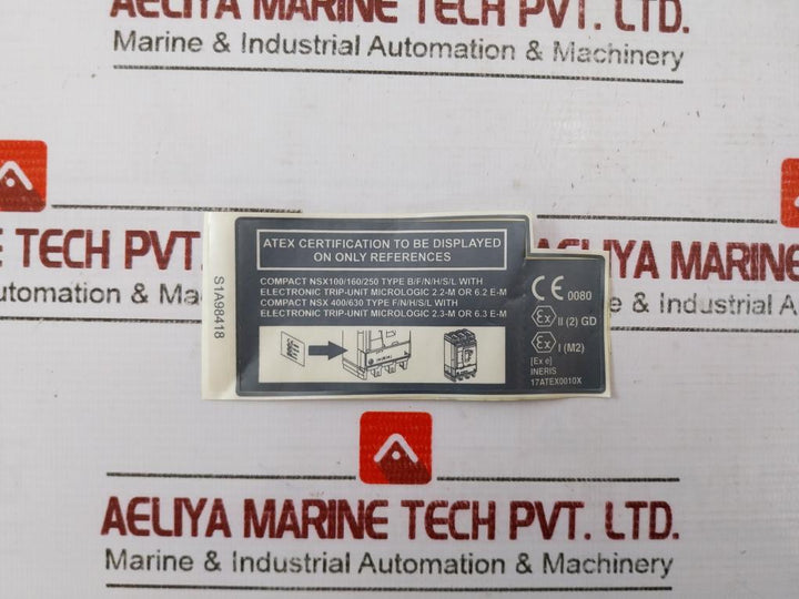 Schneider Electric Micrologic 6•2 E-m Trip Unit 3N202350613 12/25A