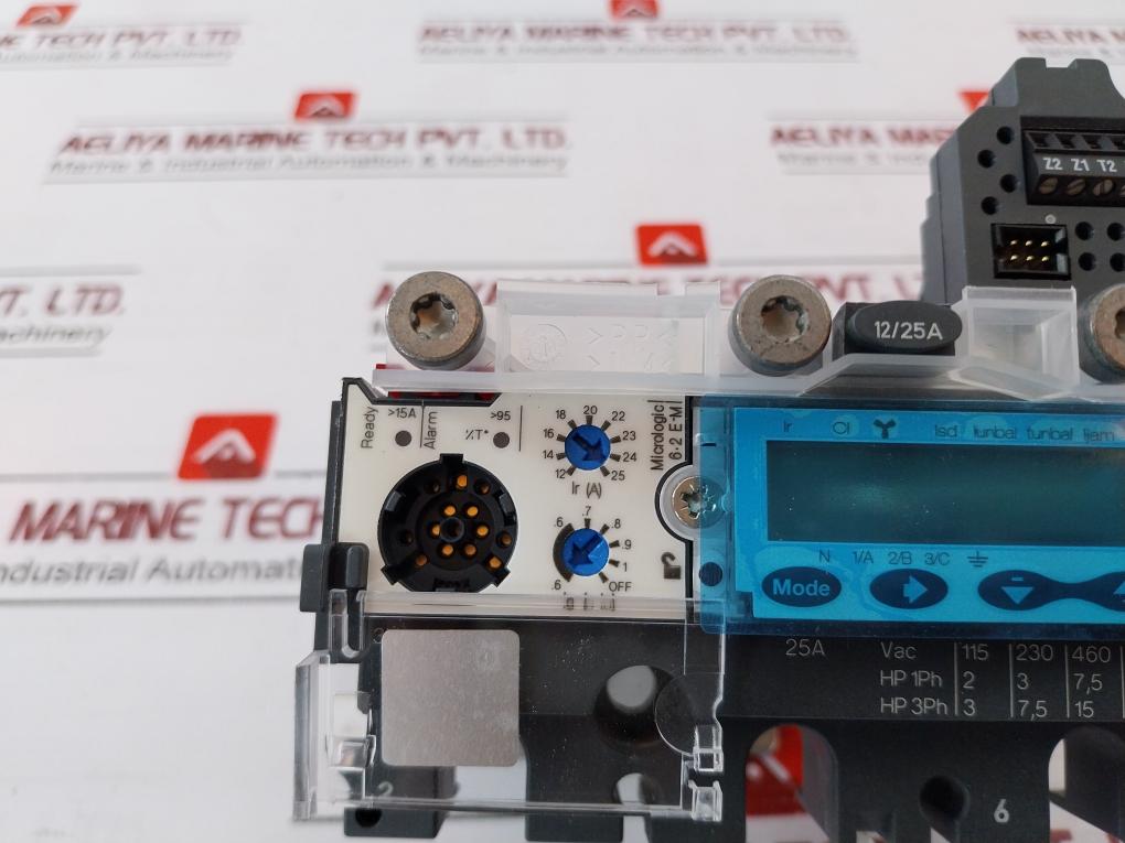 Schneider Electric Micrologic 6•2 E-m Trip Unit 3N202350613 12/25A