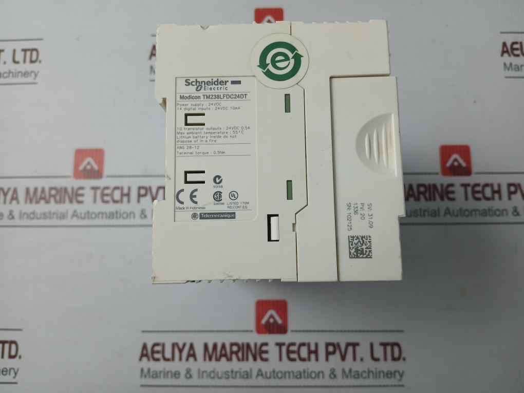 Schneider Electric Modicon M238 Tm238lfdc24dt Logic Controller Module 24 Vdc