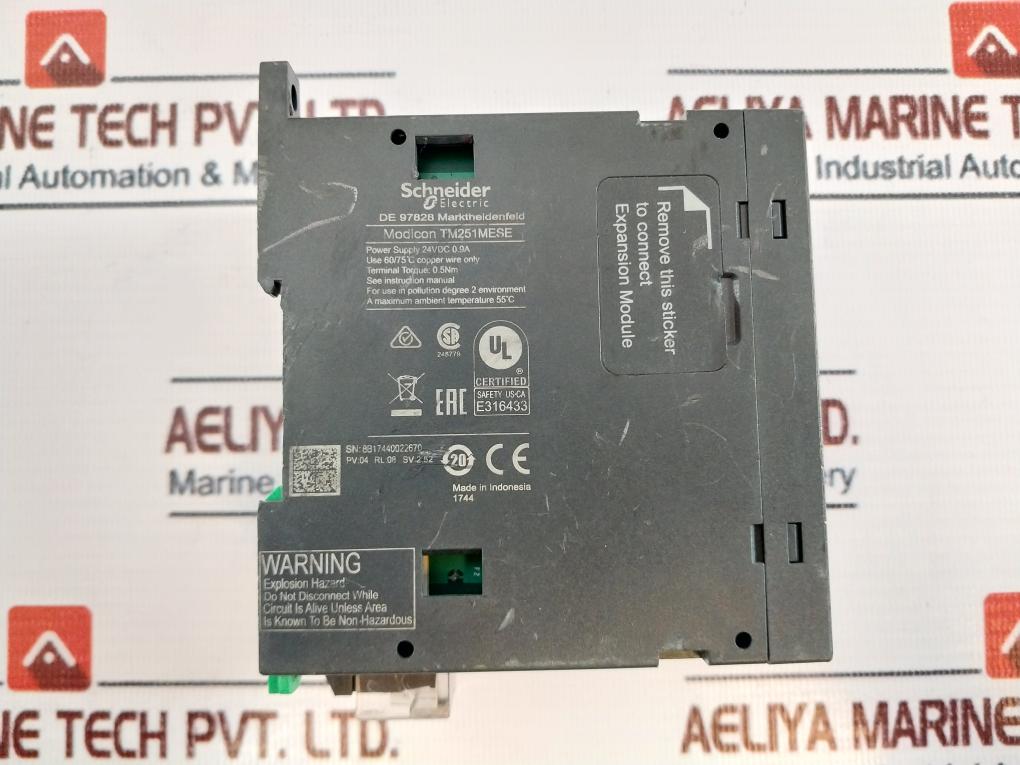 Schneider Electric Modicon M251 TM251MESE Logic Controller 24Vdc 0.9A