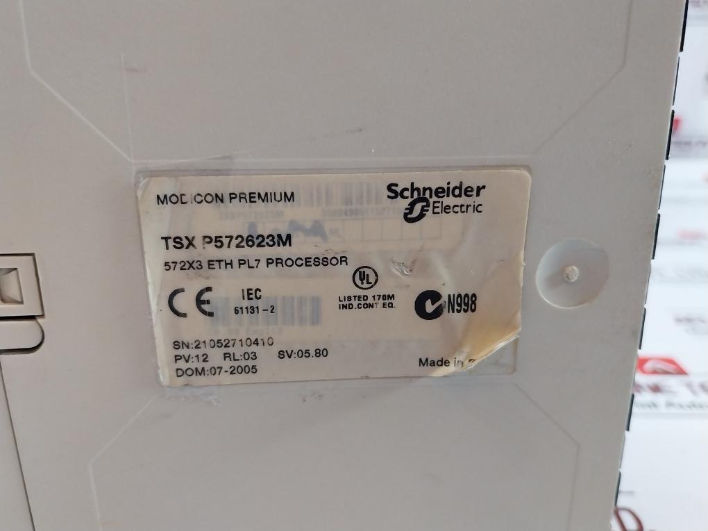 Schneider Electric Modicon Premium Tsxp572623M 572X3 Eth Pl7 Processor