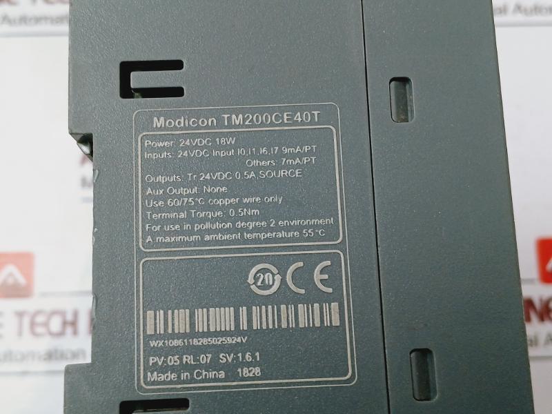 Schneider Electric Modicon Tm200Ce40T Programmable Logic Controller 24Vdc 18W