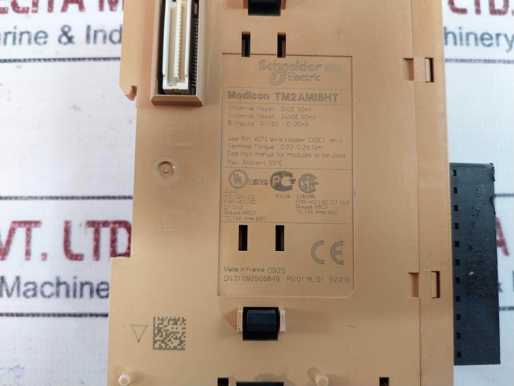 Schneider Electric Modicon Tm2Ami8Ht I/O Expansion Module 5Vdc 50Ma