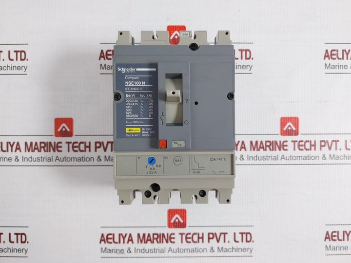 Schneider Electric Molded-case Circuit Breaker 50/60Hz 750V Part No Nse100N3025