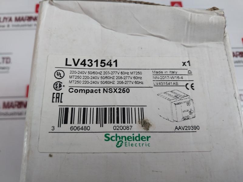 Schneider Electric Mt250 Compact Nsx250 Powerpact 220-240V 50/60Hz 3606480020087