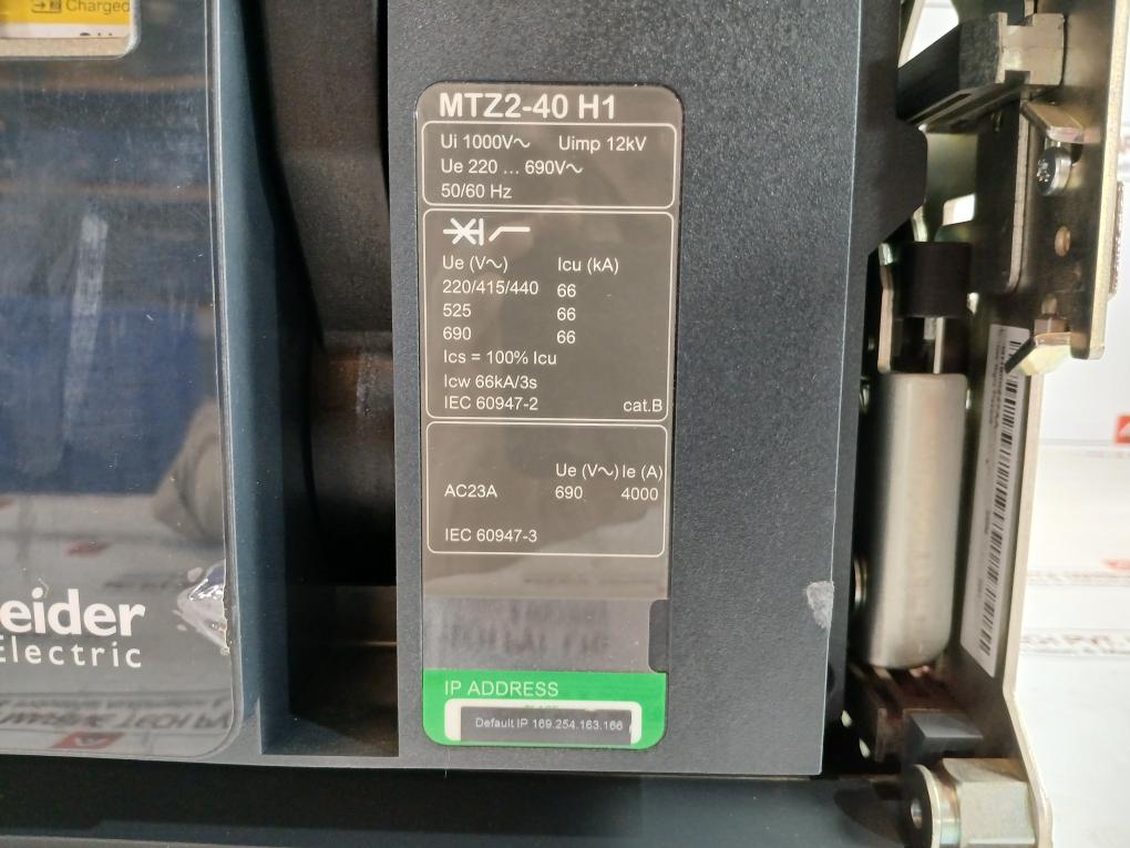 Schneider Electric Mtz2-40 H1 Circuit Breaker Basic Frame Micrologic Gh800228Aa