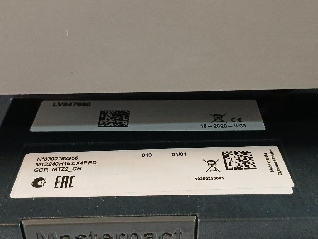 Schneider Electric Mtz2-40 H1 Circuit Breaker Basic Frame Micrologic Gh800228Aa