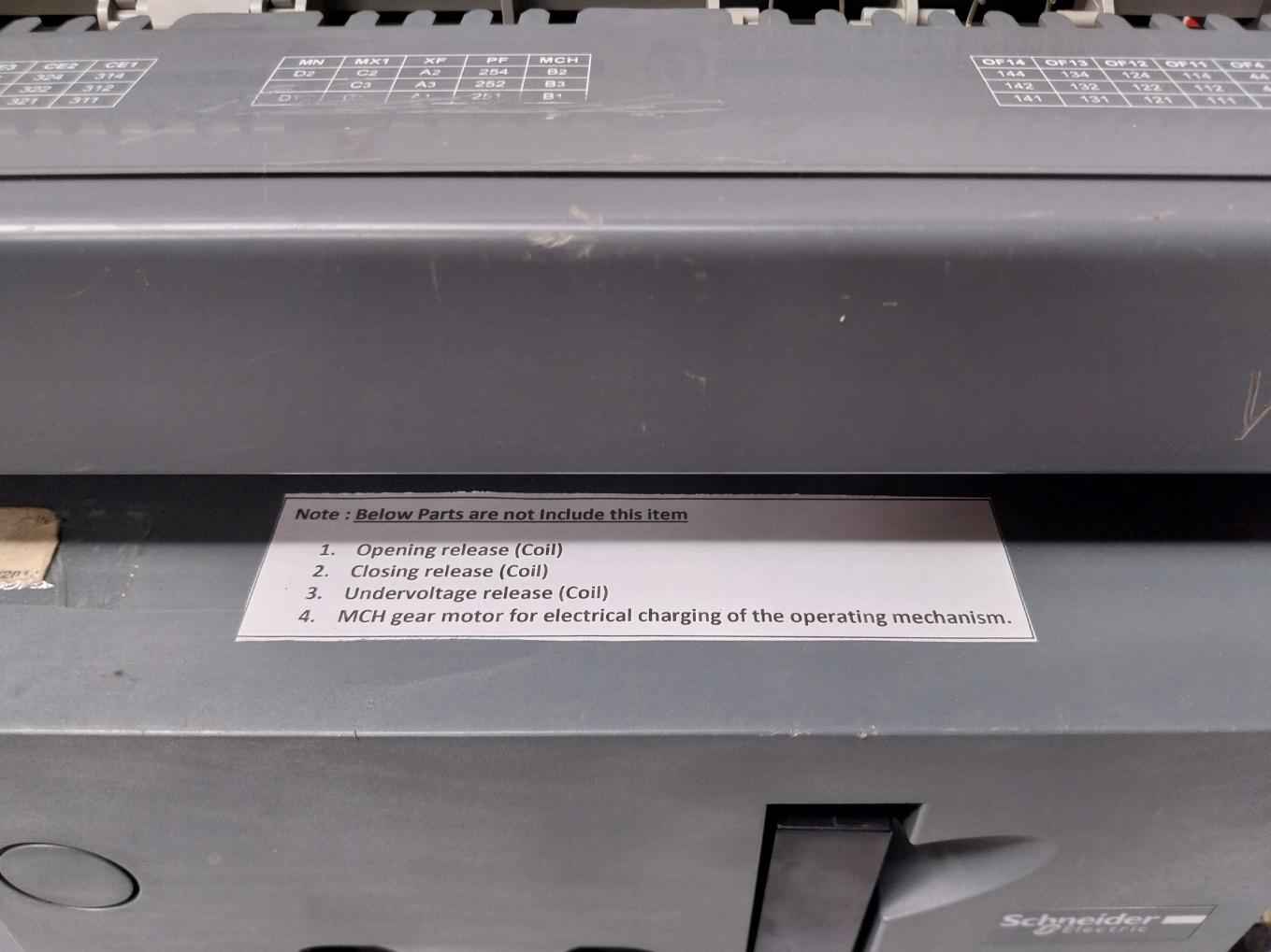 Schneider Electric Mvs20N Circuit Breaker 1000V 50/60Hz Mvs20N3Mw6L 3P