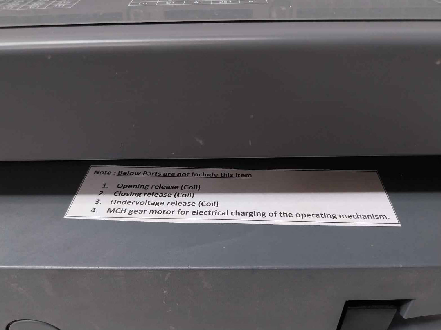 Schneider Electric Mvs20N Circuit Breaker 1250A Gh800017Aa S1B36406