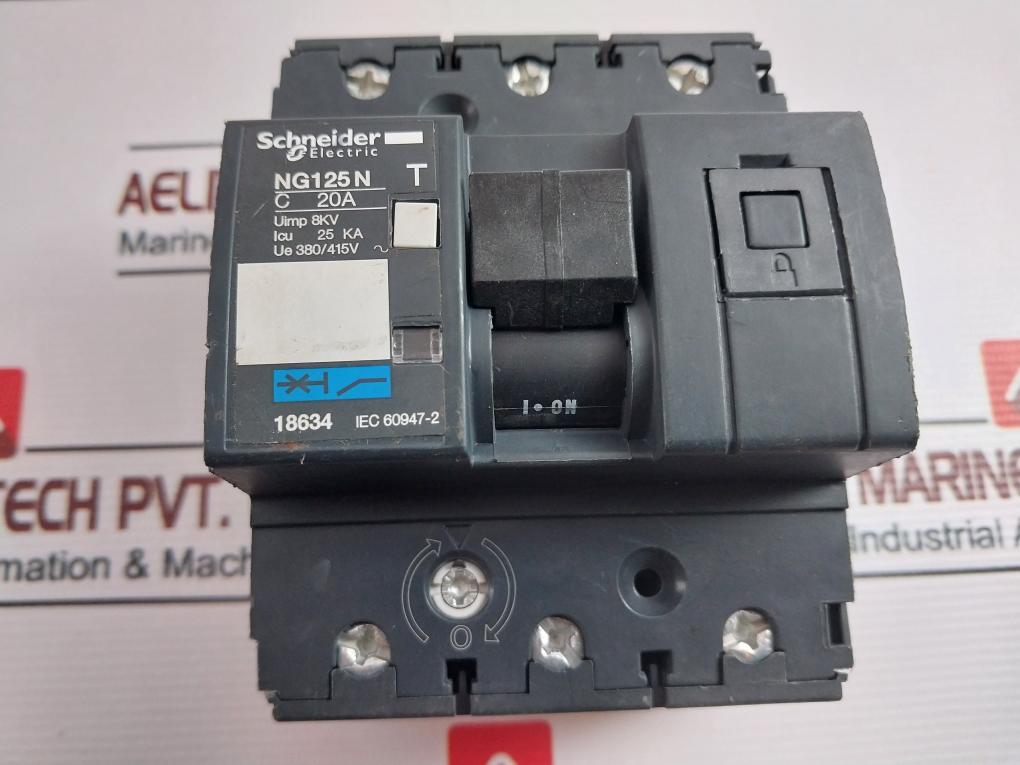 Schneider Electric Ng125N Circuit Breaker 690V 50/60Hz Used