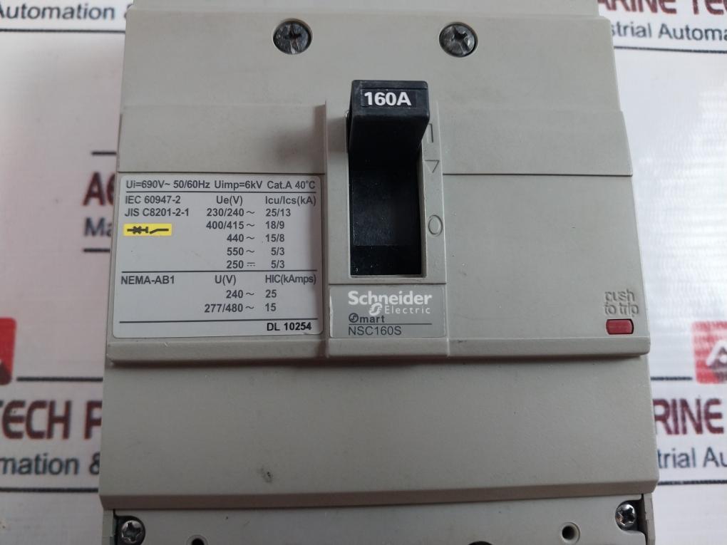 Schneider Electric Nsc160S Circuit Breaker 160A