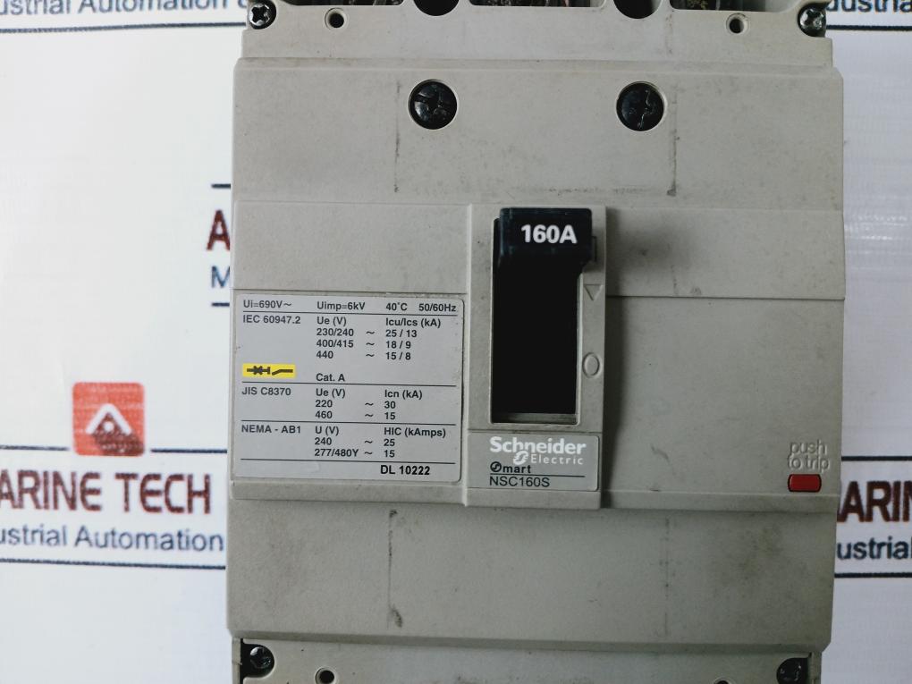 Schneider Electric Nsc160S Circuit Breaker 160A 50/60Hz