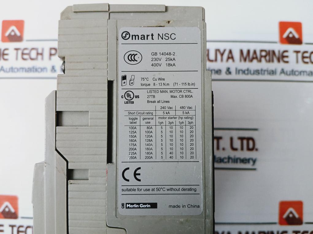 Schneider Electric Nsc160S Circuit Breaker 690V~50/60Hz