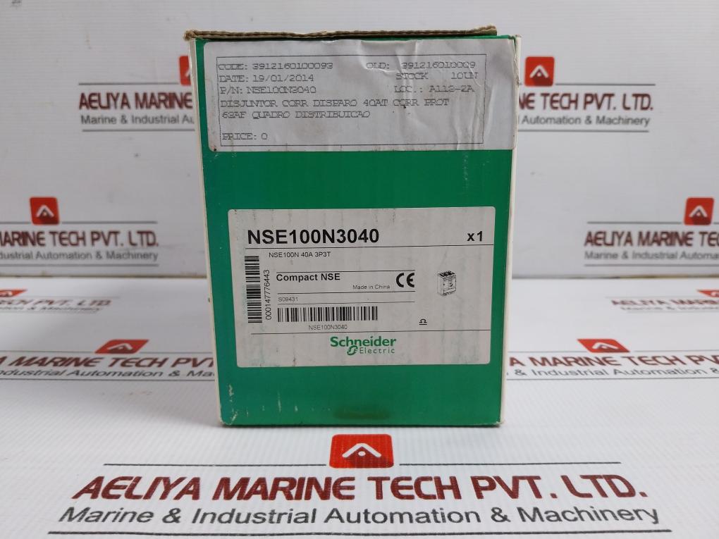Schneider Electric Nse100N3040 Molded Case Circuit Breaker 50/60Hz