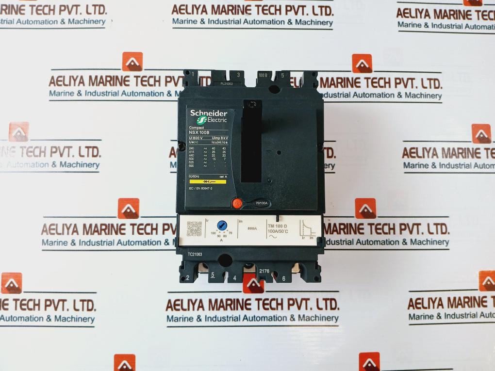 Schneider Electric Nsx 100B Circuit Breaker 50/60Hz